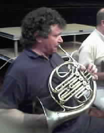 Ted playing the French horn